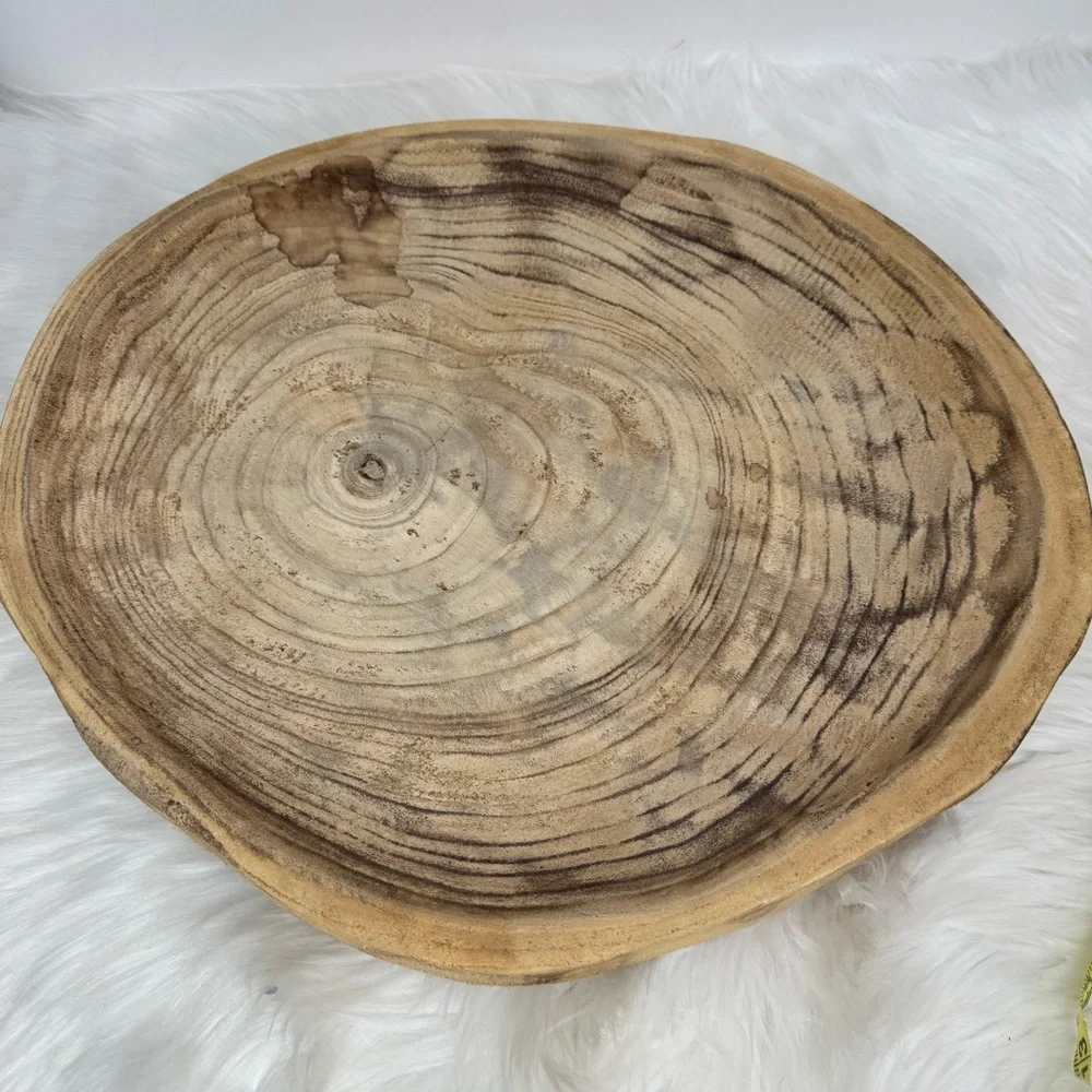 Pier 1 Natural Wood Decorative Tray